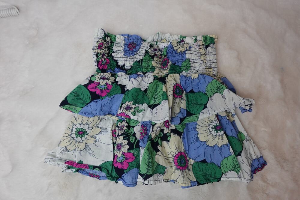 Gap Kids Floral Tiered Skort - Smocked Waist - Girls' M